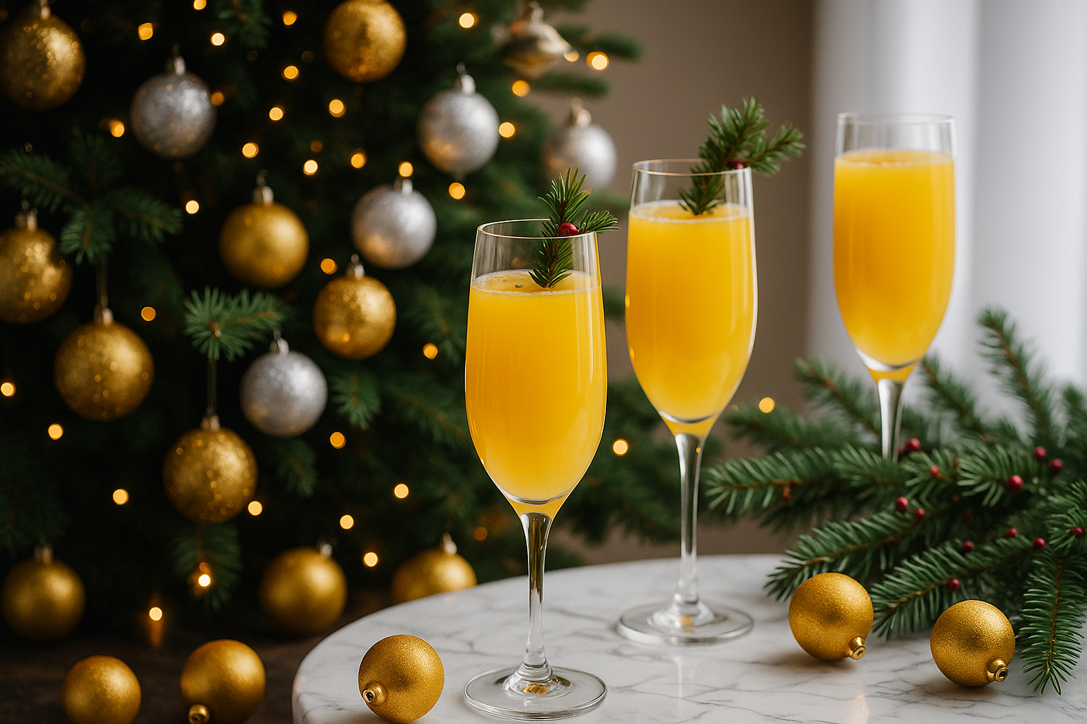 Christmas Day Brunch with free-flowing mimosas