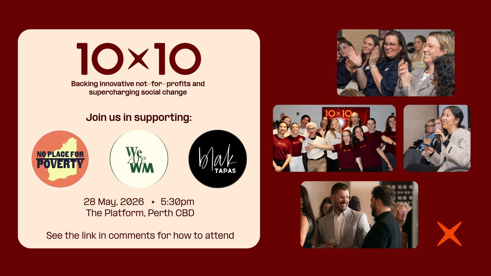 10x10 Perth Fundraising Event