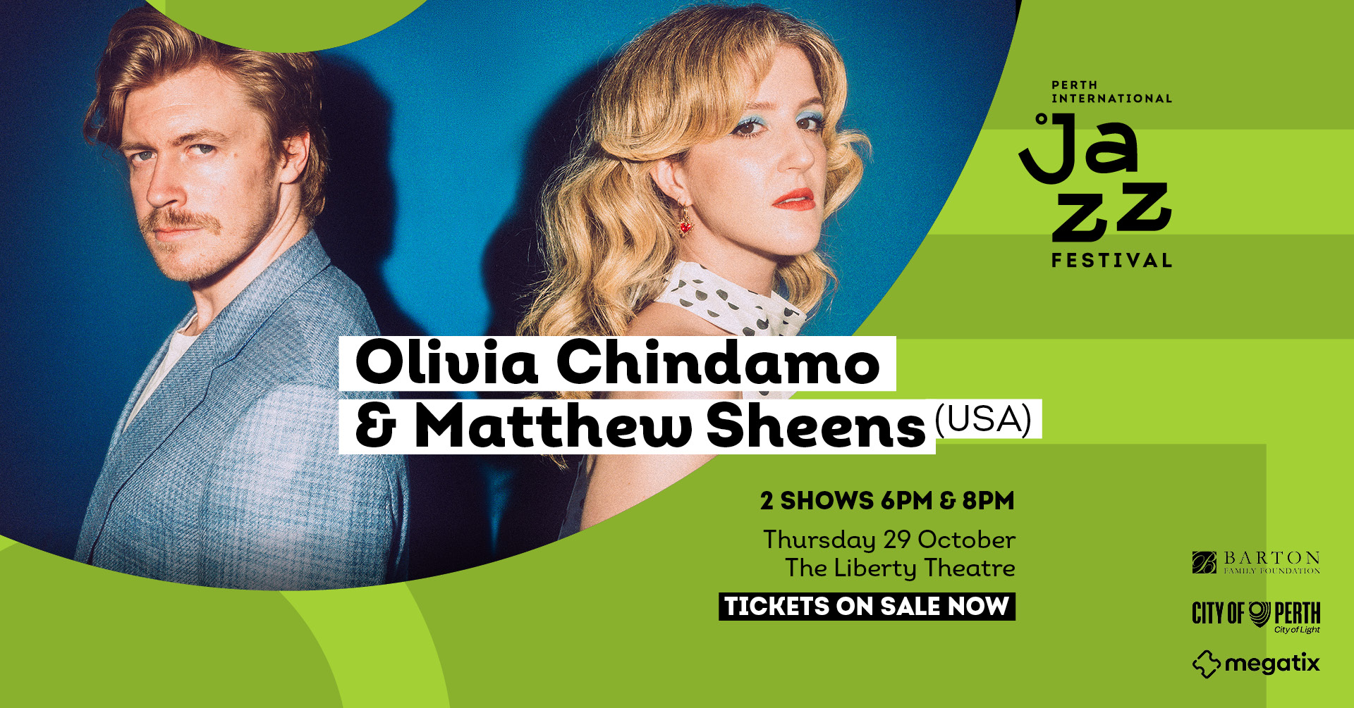 Perth Jazz Festival presents Olivia Chindamo and Matthew Sheens (USA)