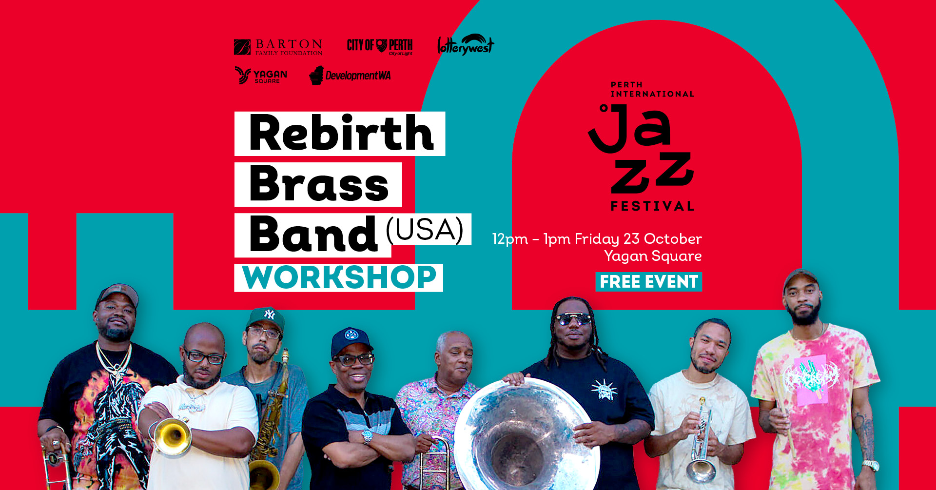 Perth Jazz Festival Presents Rebirth Brass Band Workshop