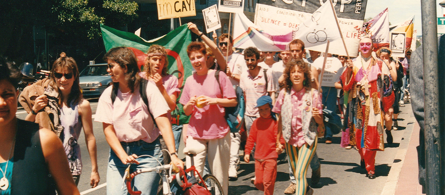 Perth Pride Parade 1990, WestPride Archives QAME0014-1, Sue Ravine Collection