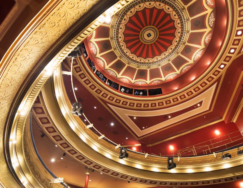Inside His Majesty’s Theatre in Perth.