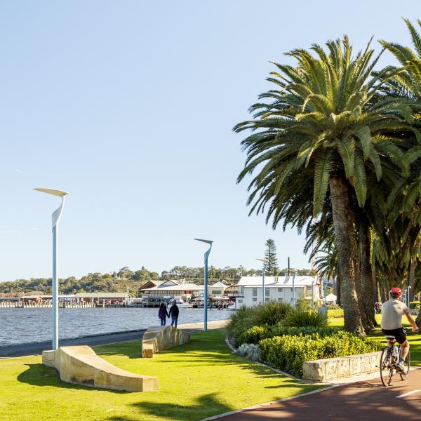 Riverside view in Crawley