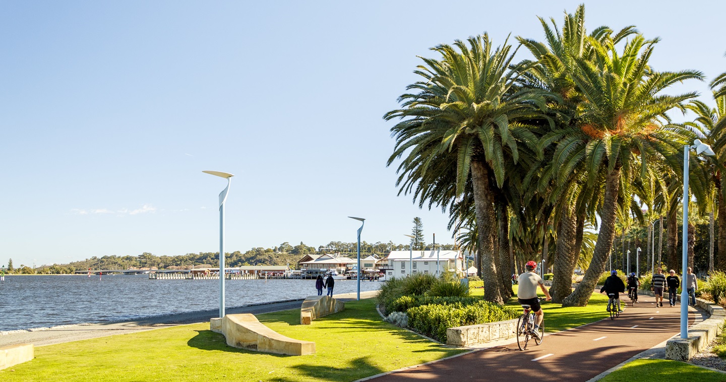 Riverside view in Crawley