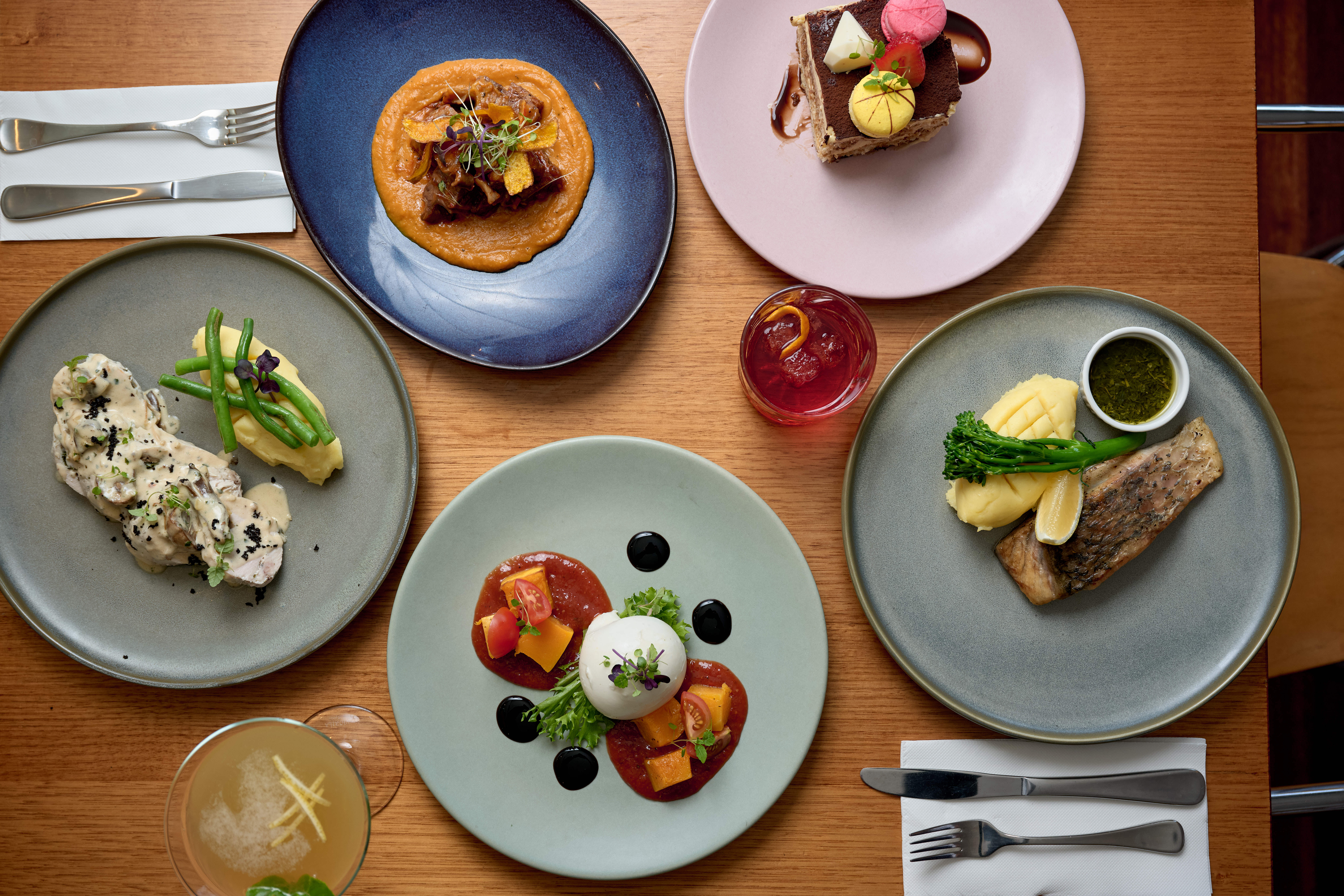 food flatlay at gusti