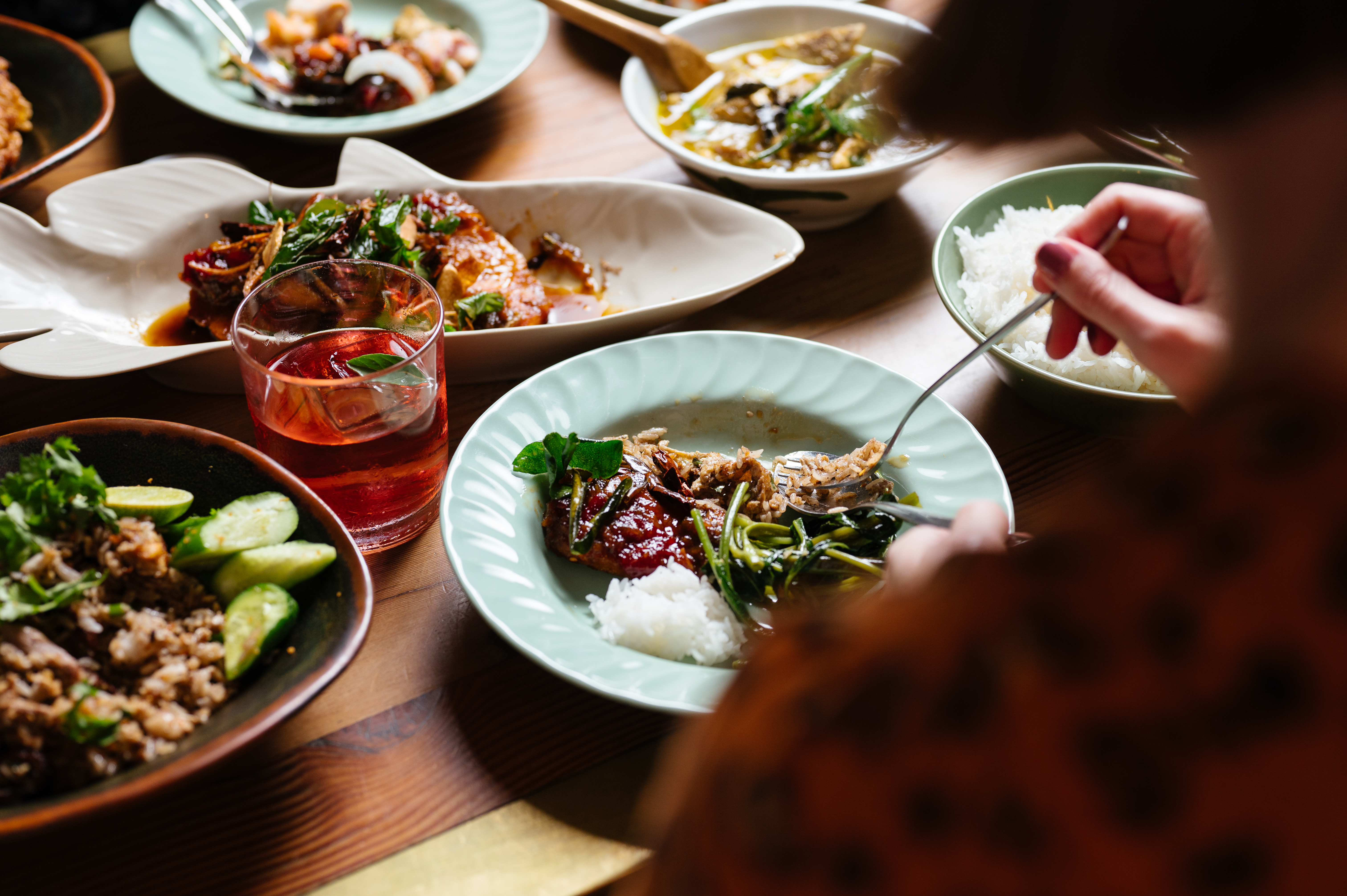 Table of Long Chim shareplates