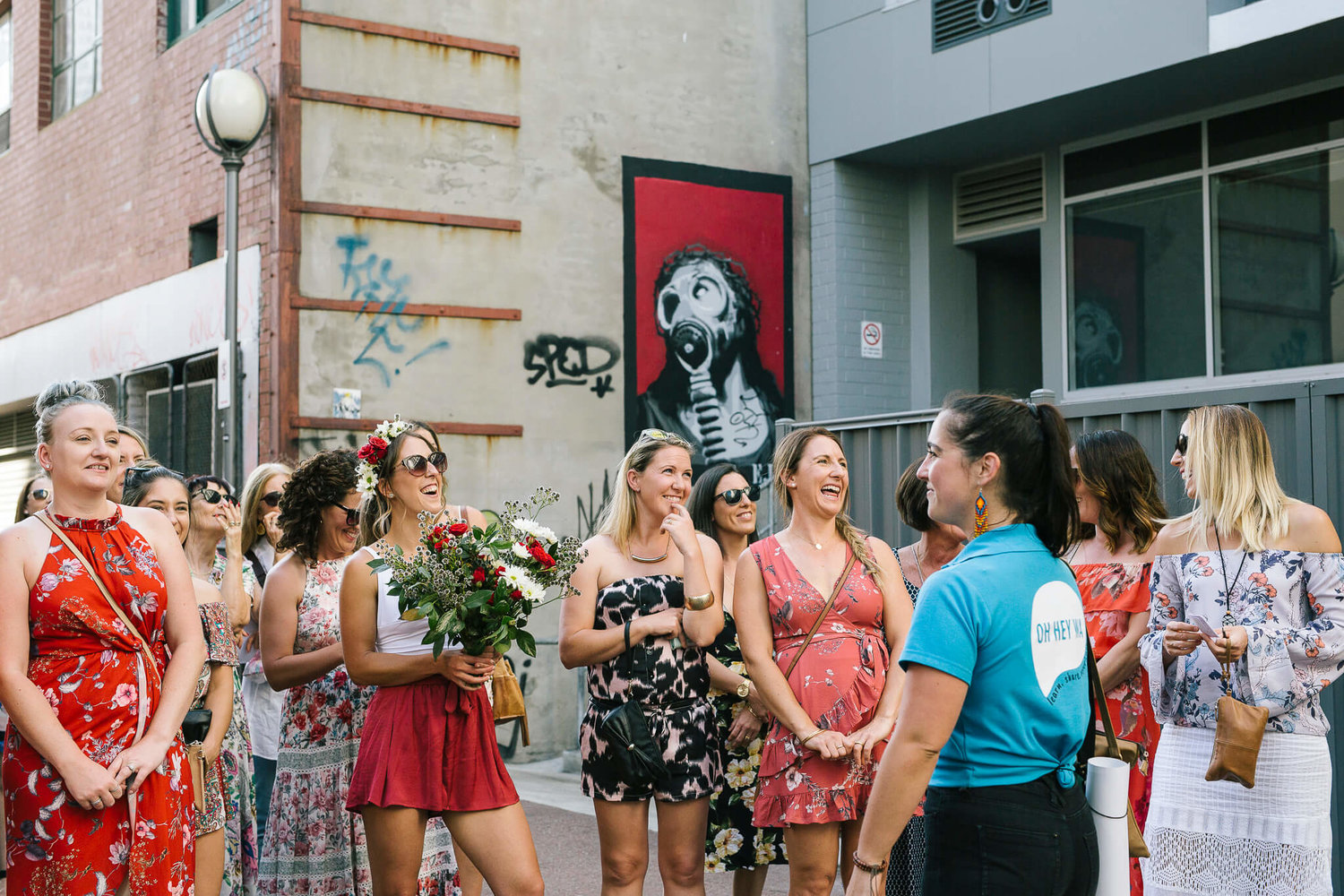 ladies on a hens day with Adie from Oh Hey WA