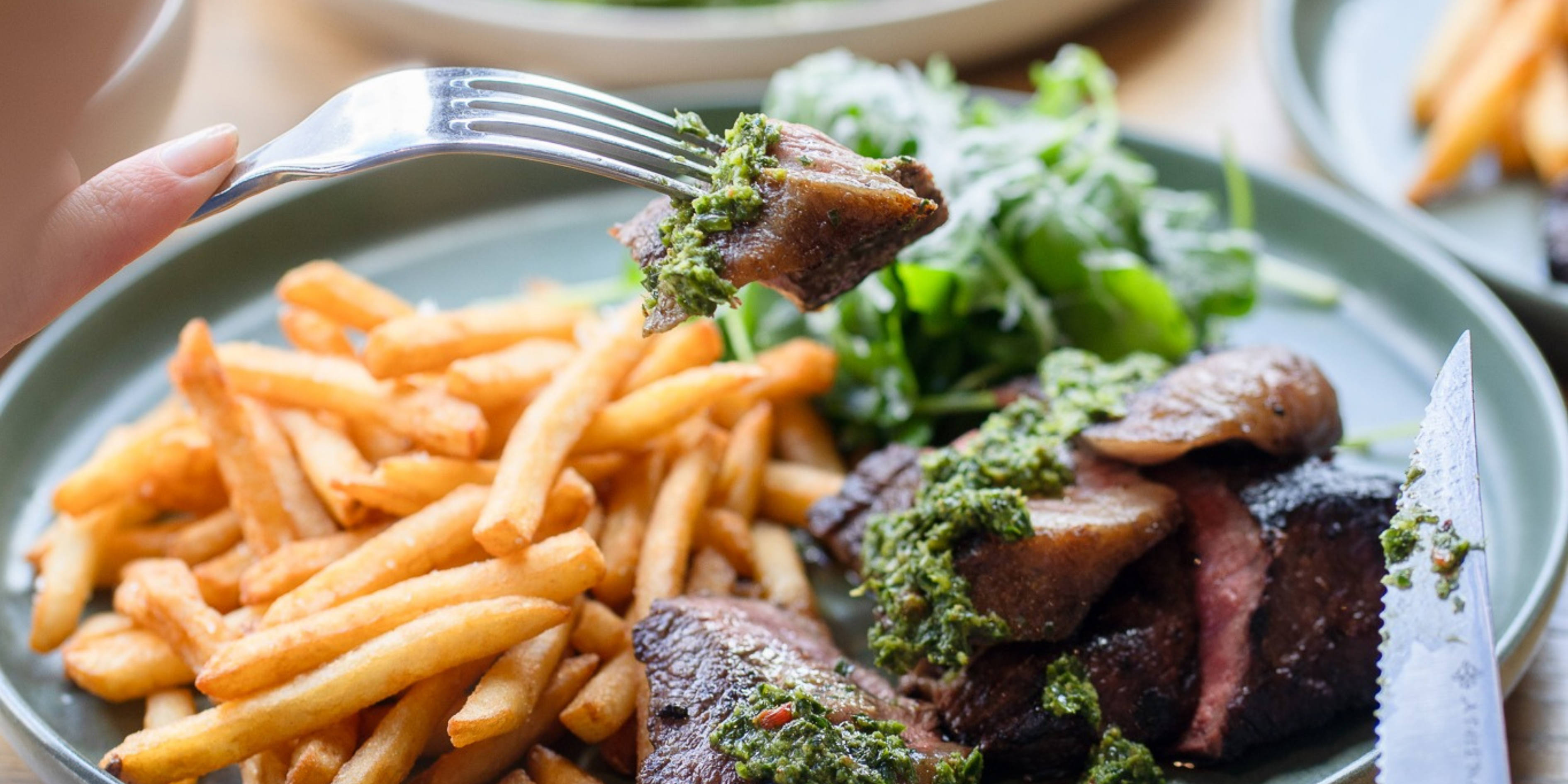 Steak frites at The Reveley