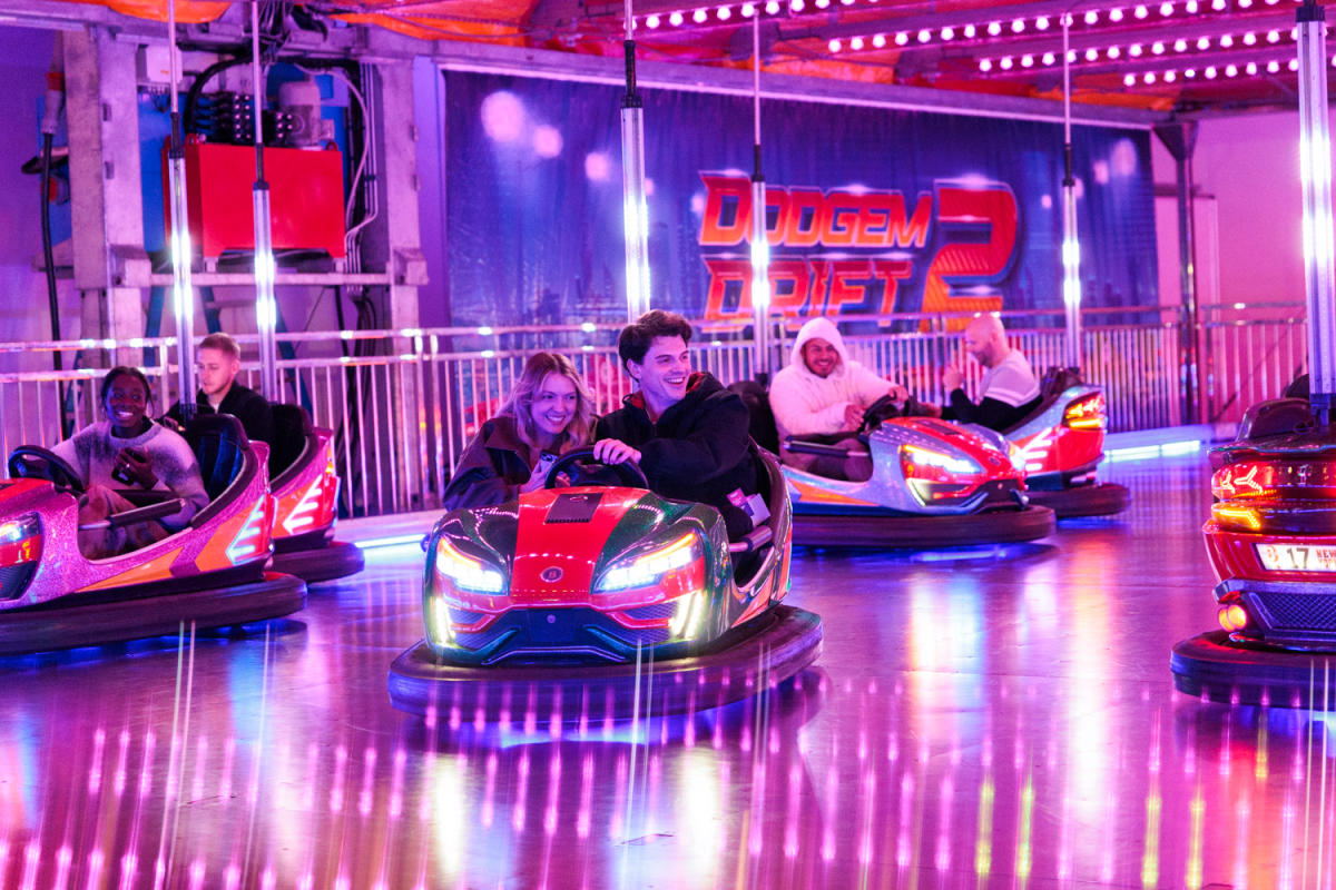 bumper cars at ready set ride