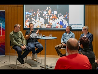 Panel members at a Music in the City event at the City of Perth Library for the Boorloo Heritage Festival