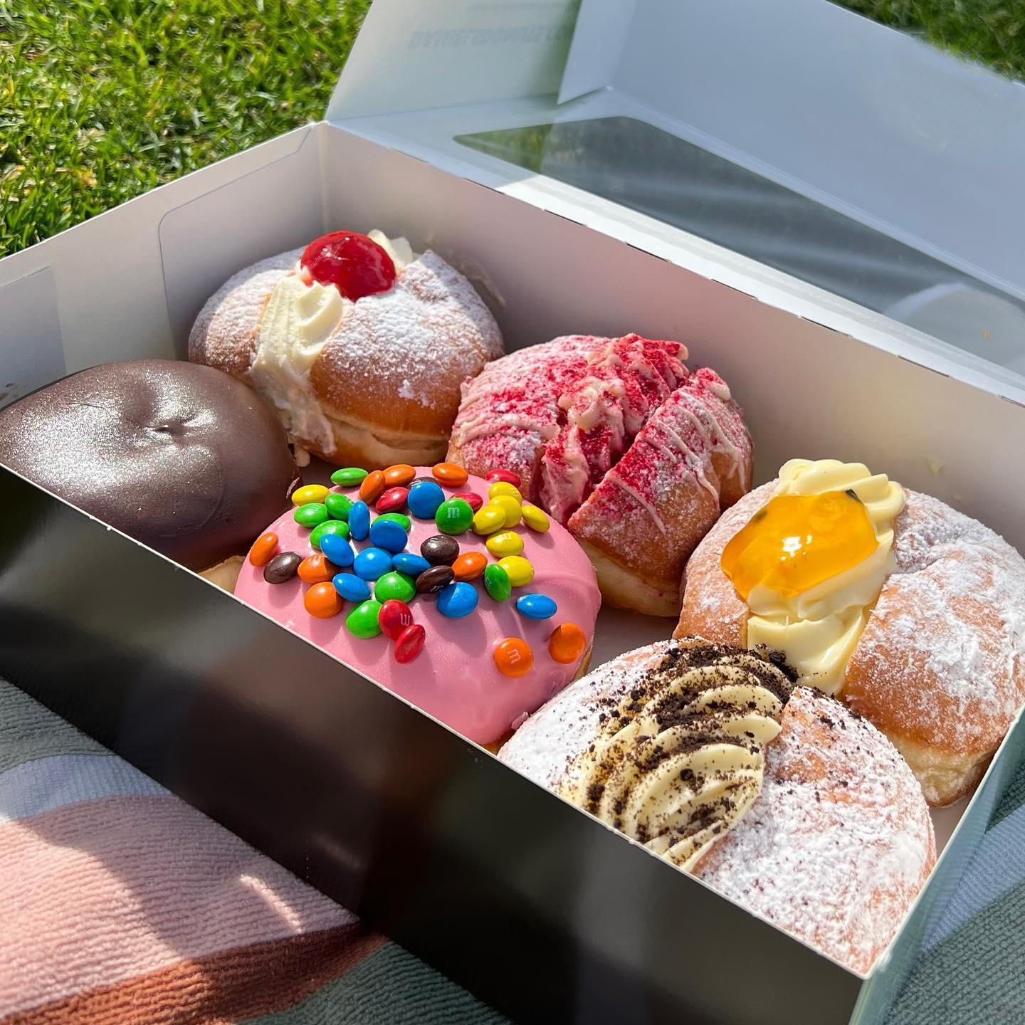 6 pack of Daniel's Donuts