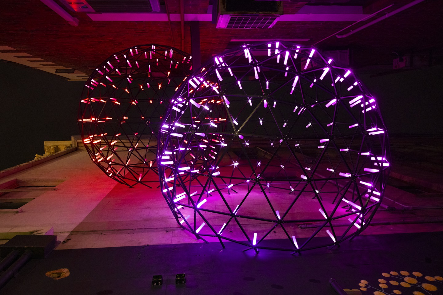 Falling Stars lighting installation