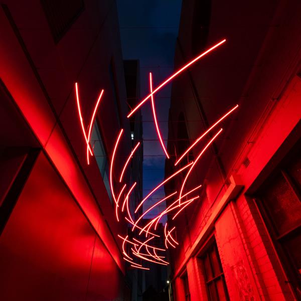 Unwoven light installation 45 Murray Street Perth