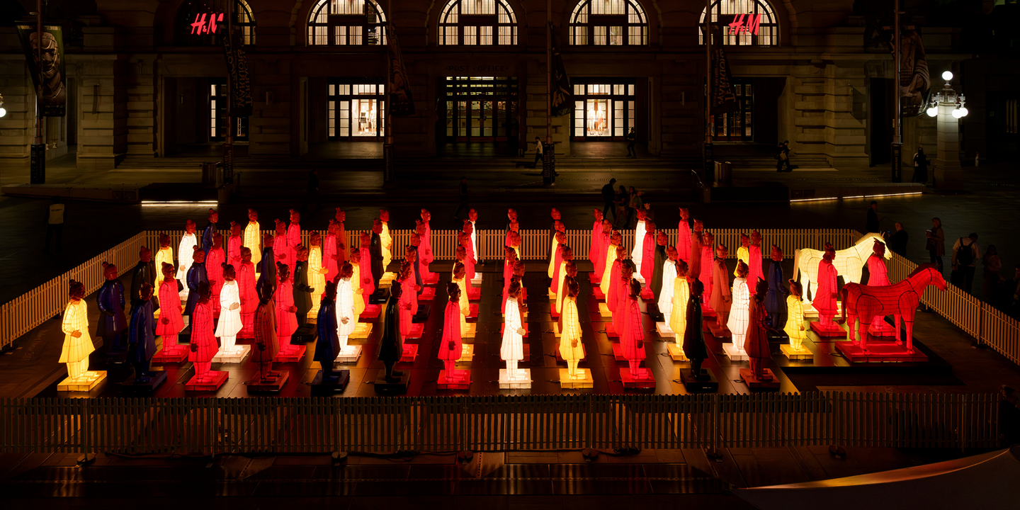 Terracotta Warriors silk lanterns